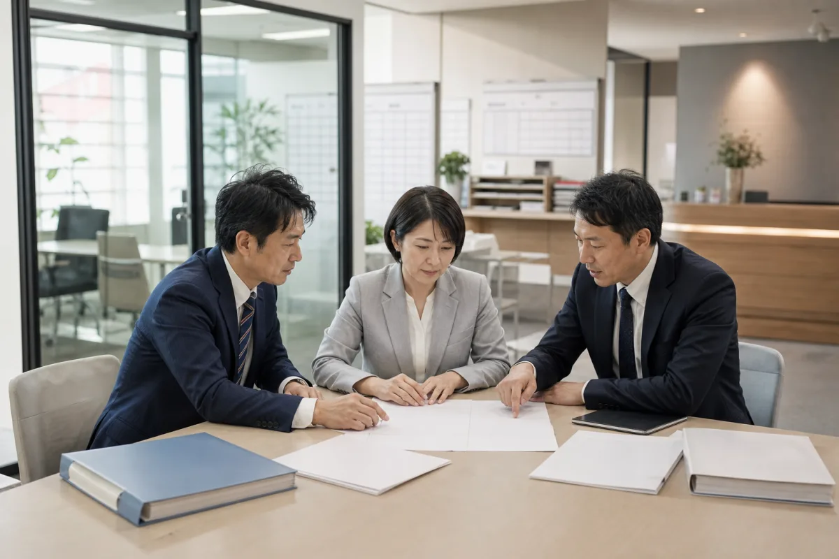 人材派遣会社のM&Aで許可・派遣契約・労務の承継計画を確認する担当者